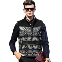 fashion warm vest men casual wool waistcoat autumn winter thick vest business office sleeveless jacket men clothing