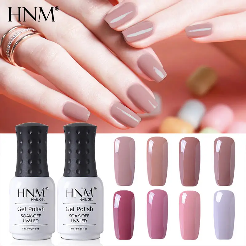 HNM телесного цвета Цвет УФ гель для ногтей! Полупостоянная гибридные Лаки