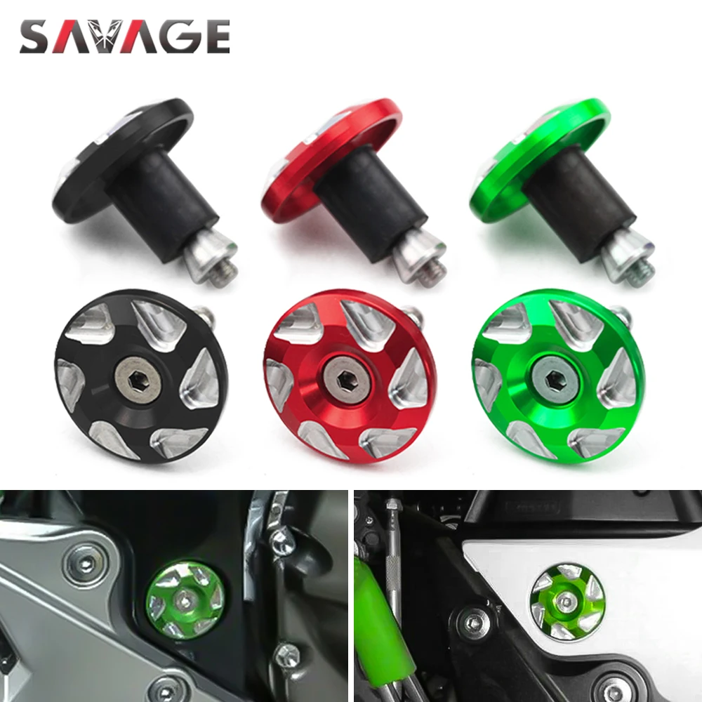 Frame Hole Cap For KAWASAKI Z800 2013-2016/ Z750 2007-2009 Motorcycle Accessories Carved Decorative Cover Plug CNC Aluminum | Автомобили и