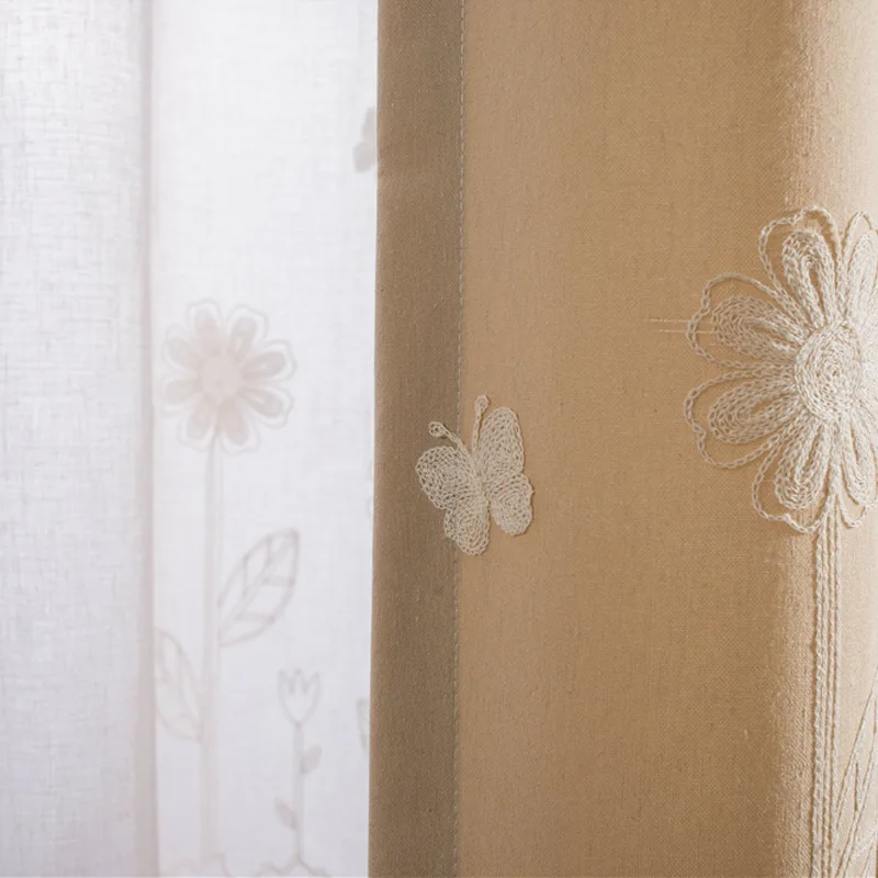 Садовые синие занавески для гостиной столовой спальни современный