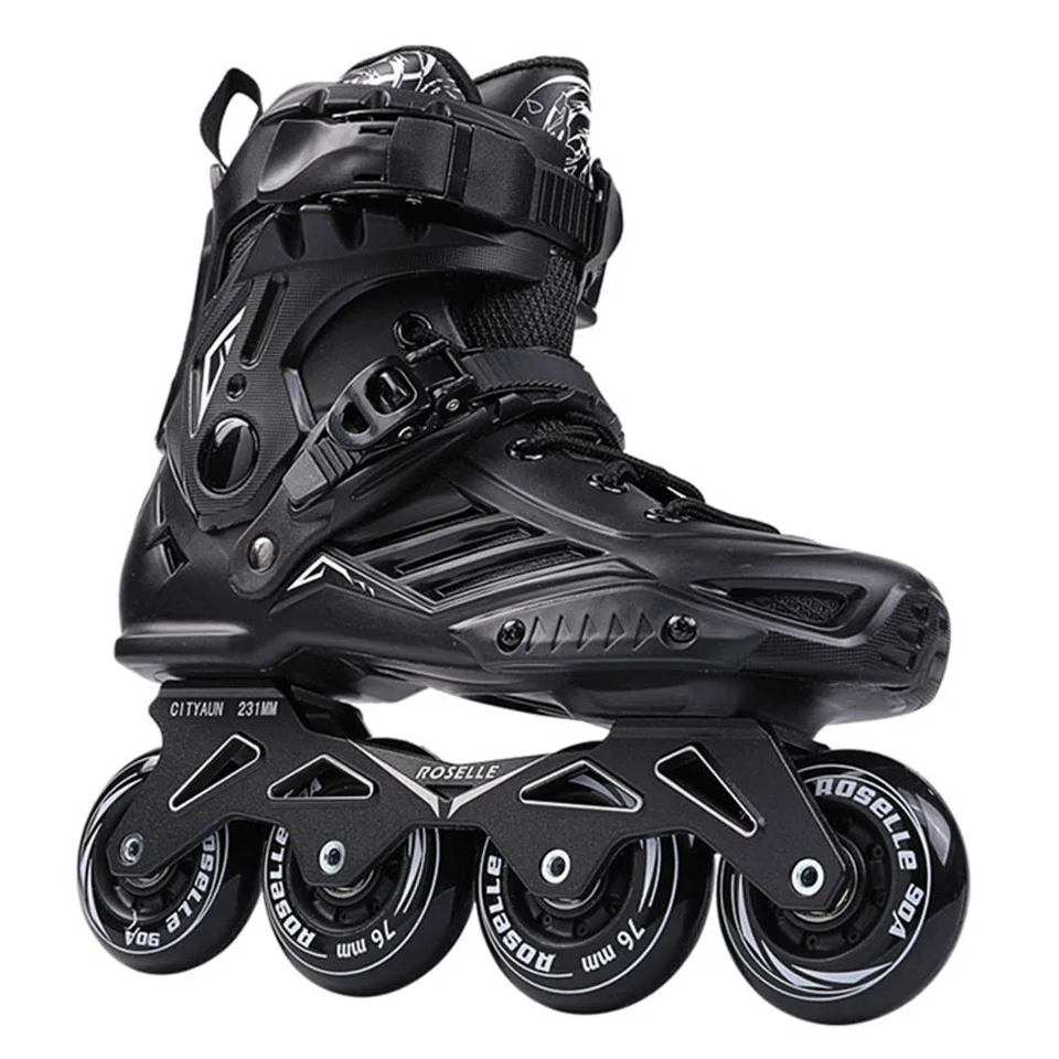 

RS6 Inline Skates Professional Slalom Adult Roller Skating Shoes Sliding Free Skate Patins Size 35-46 Good As SEBA Sneakers