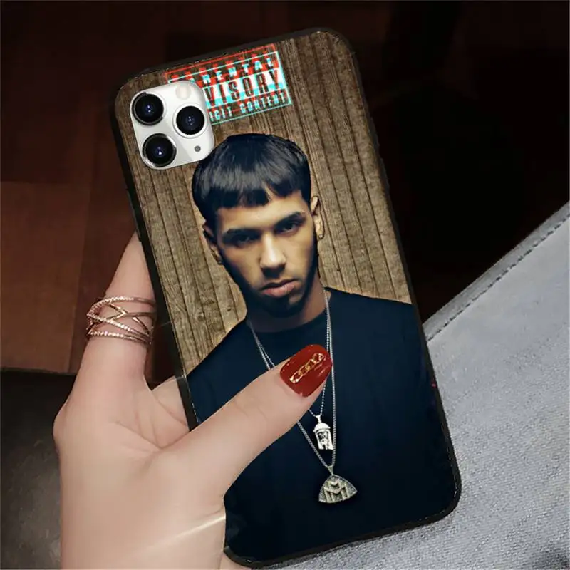 

Anuel AA famous Rapper luxury shell Phone Case cover for iPhone 11 12 pro XS MAX 8 7 6 6S Plus X 5S SE 2020 XR