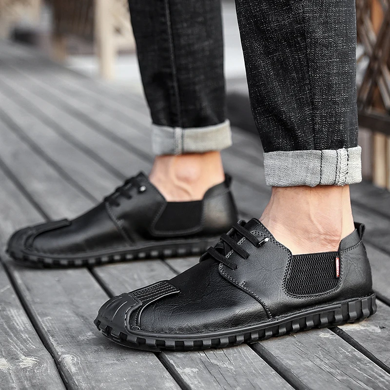 Новинка Мужская повседневная обувь ручной работы Высококачественная Обувь На