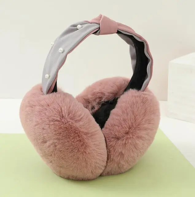 pink Женский плюшевый зимний утепленный наушник с милой защитой от тепла, корейский стиль, модный, дикий, комфортный, без болезненных ушей, подходит - Цвет: pink
