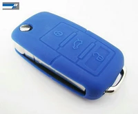silicone remote control car key cover case for passat b5 golf 4 5 6 mk6 tiguan gol crossfox plus