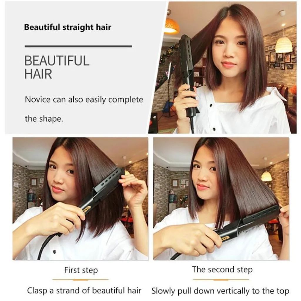 Straightening Irons Fast Warm-up Thermal Performance Professional Tourmaline Ceramic Heating Plate Hair Straightener | Красота и