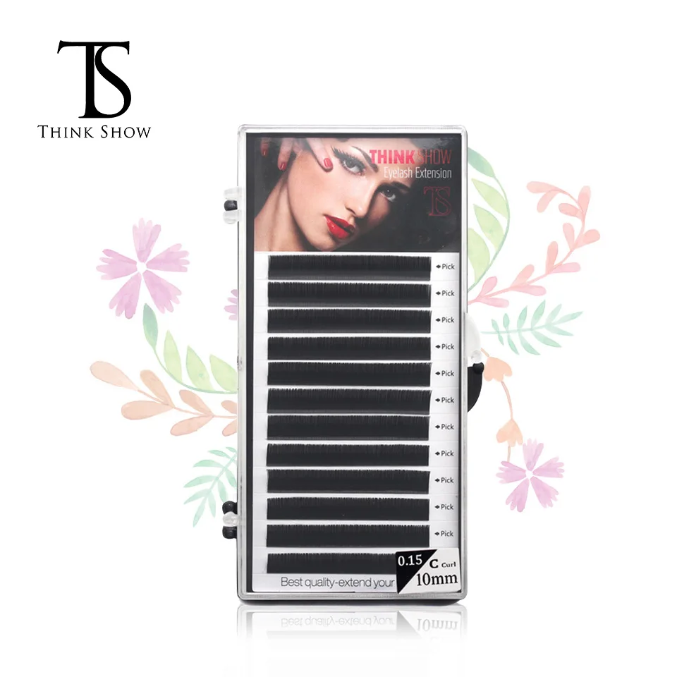 THINKSHOW наращивание ресниц всех размеров индивидуальные натуральные мягкие