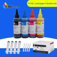 inkarena 4%c3%97100ml ink 711 xl printer ink cartridge for hp designjet t120 24 t120 610 t520 24 t520 36 t520 610 t520 914 printers