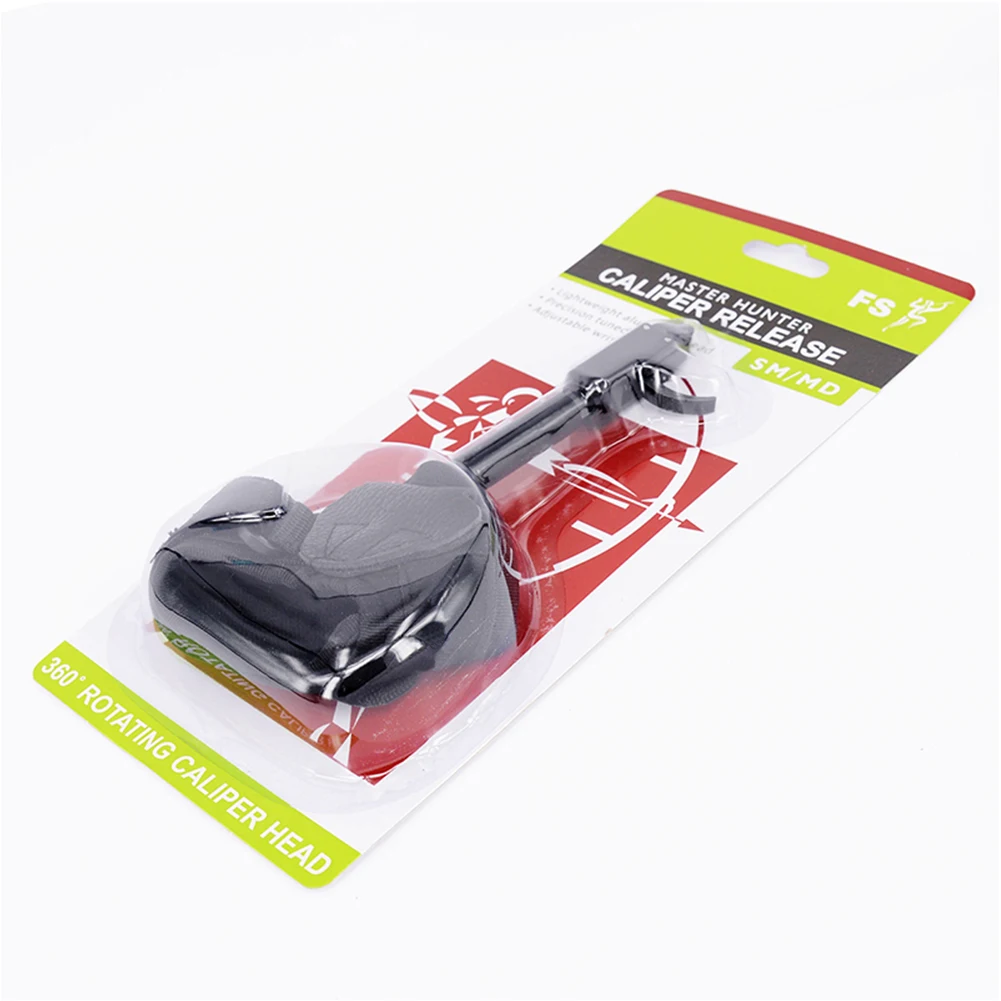 

1PC Archery Caliper Release Shooting Professional Arrow Bow Strap Compound Bow Release Caliper Trigger Wristband Grip (Black)