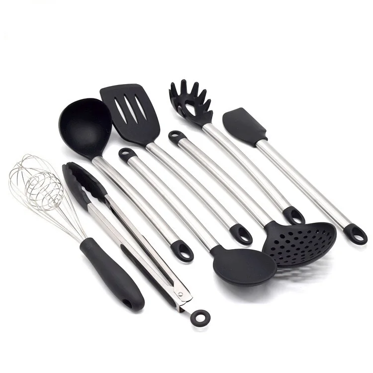 Набор инструментов для приготовления пищи силиконовая кухонная утварь ручка из