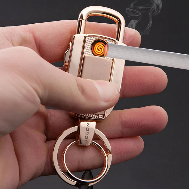 JOBON USB зарядка электронные зажигалки ветрозащитная ультра тонкая металлическая