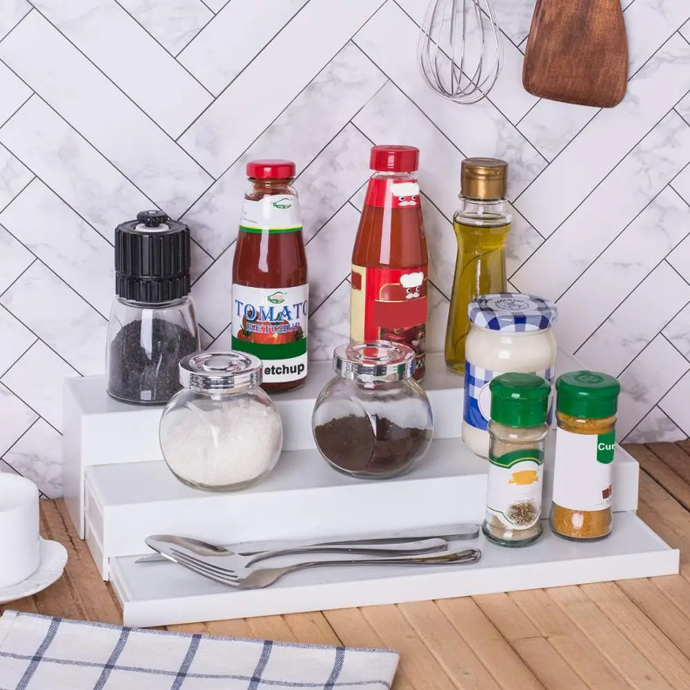 Регулируемая полка для специй 3 уровня | Дом и сад