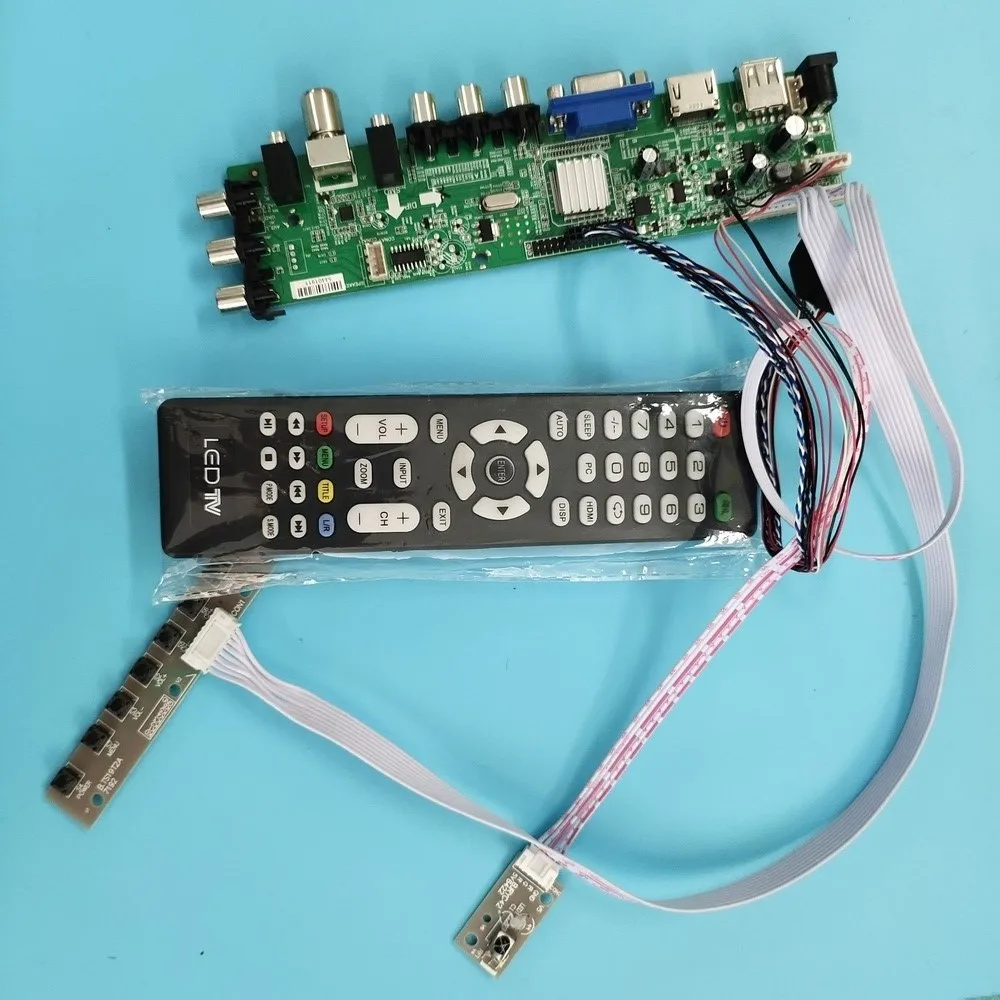 

Kit For LP140WH4-TLN2/LP140WH4-TLP2 controller board digital 1366X768 40pin VGA LED HDMI WLED DVB-T TV LVDS USB AV Signal remote