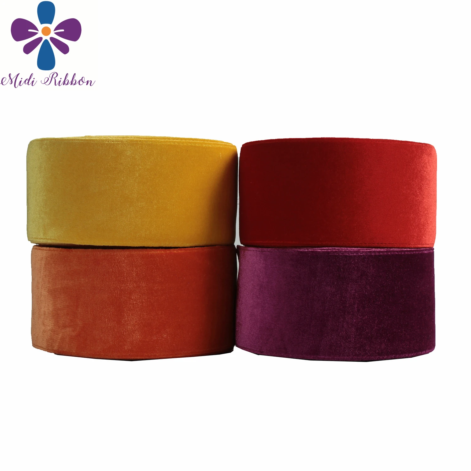 Однотонная бархатная лента для волос 3 дюйма 75 мм | Дом и сад