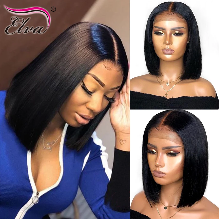 Парики из натуральных волос на шнурках короткие парики человеческих для черных