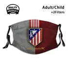 Полулицевая маска Атлетико Мадрид для мужчин, женщин и женщин, маски сделай сам Атлетико Мадрид
