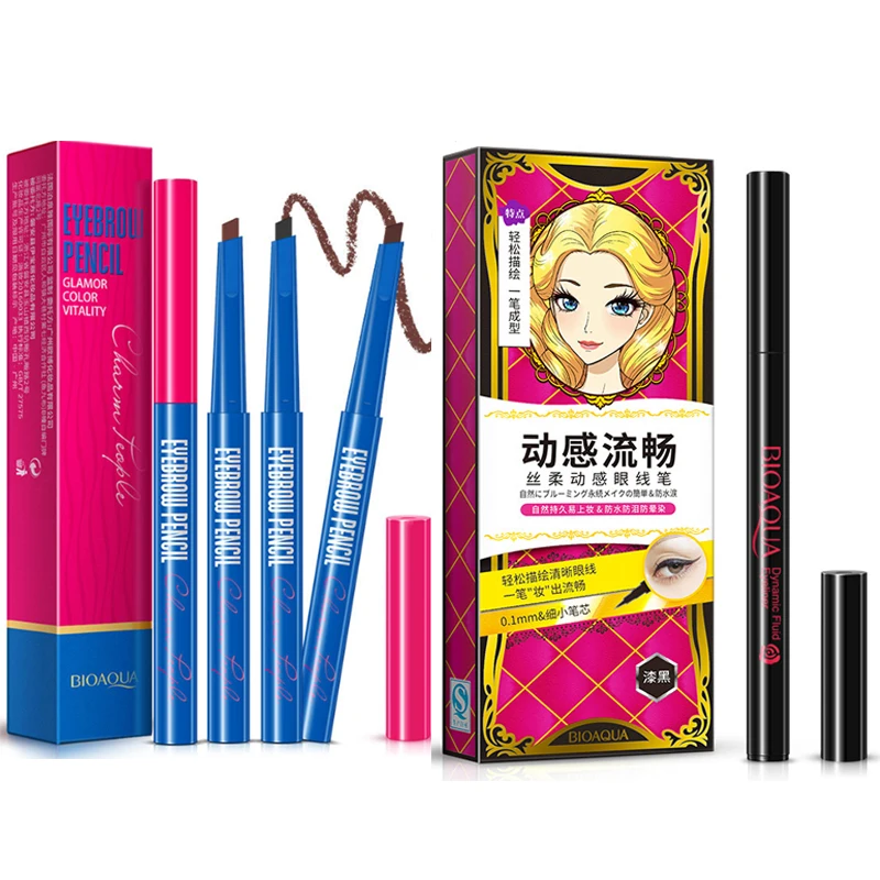 BIOAQUA питательные увлажняющие макияж Водонепроницаемый черная жидкая подводка