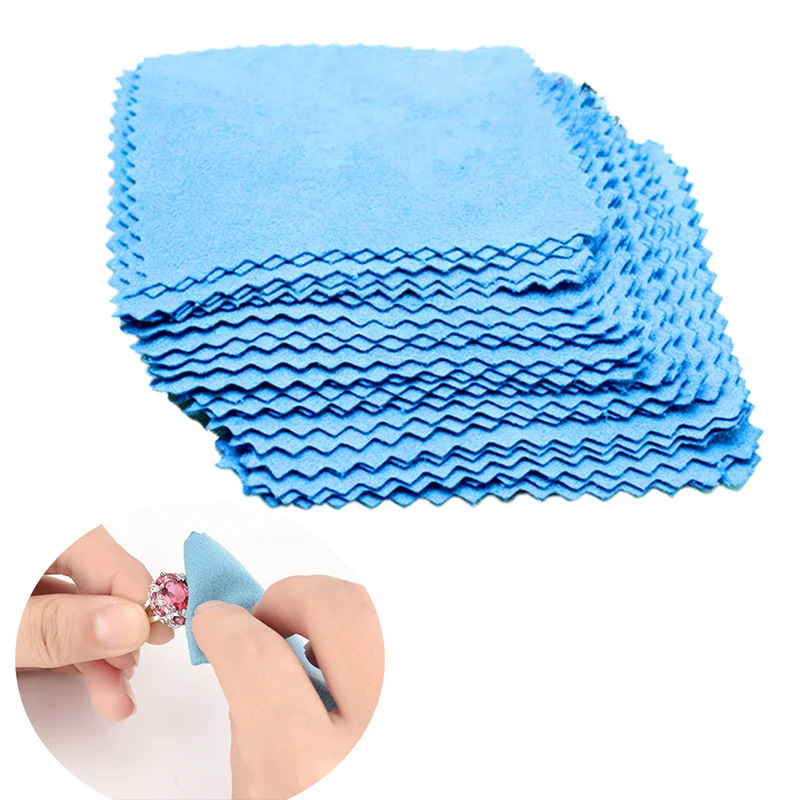 

10PCS Silver polish cloth retail wholesale Jewelry Polishing Silver Burnishing Buffing Gold Clean Tool Jewelry Cleaner Rub