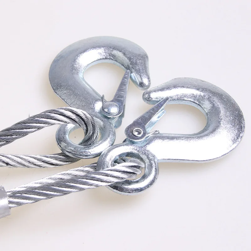 5 тонн 4 м стальная проволока прицеп веревка Тяговая с ножкой рисовый портативный