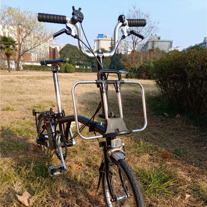 2 размера велосипедная сумка Рамка корзины подставка для бромтона|Сумки и