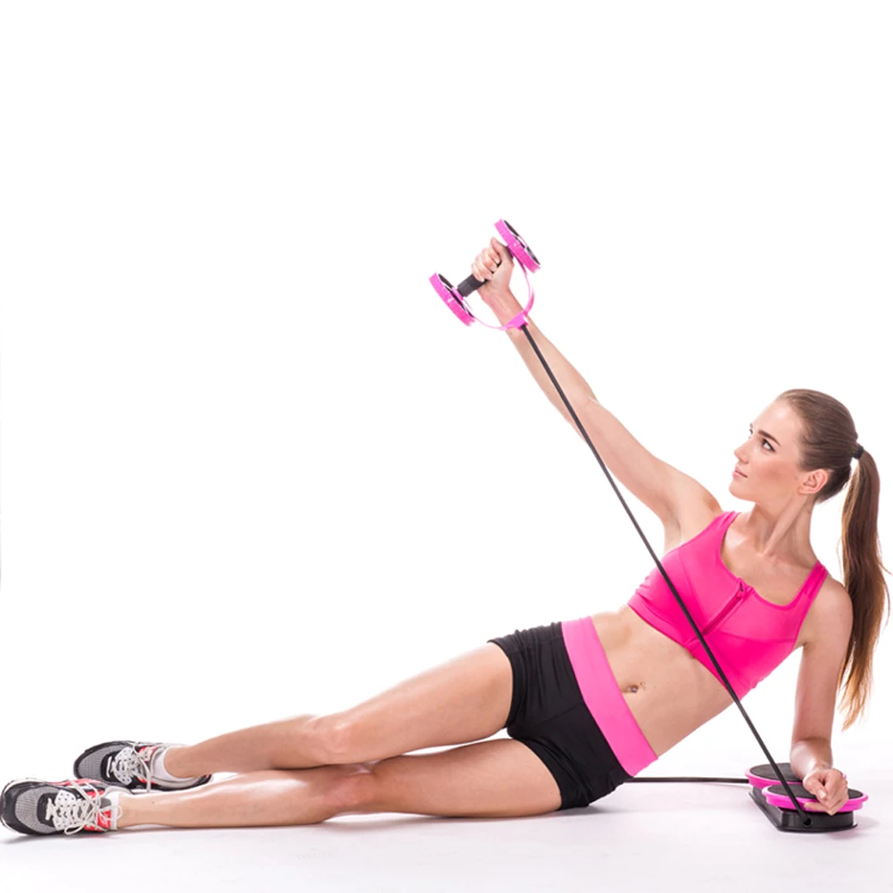 

Multifunctional Abdomen Building Wheel Household Fitness Equipment Tension Ventral Device Abdomen Building Wheel Tension Ventral