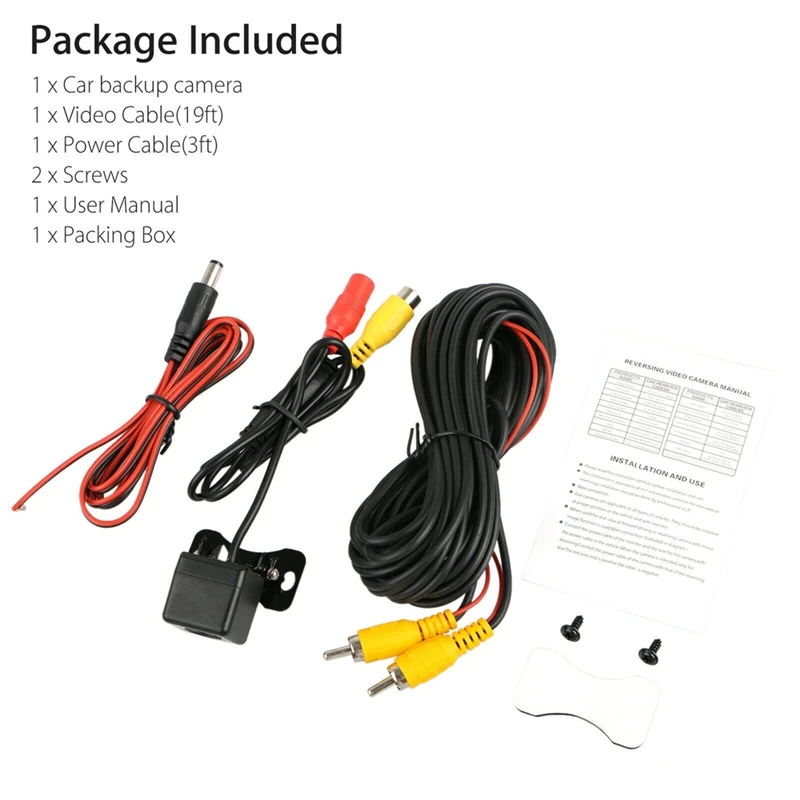 

170 degree HD CMOS Car Rear View Reverse Backup Camera 12 LED Waterproof Night Vision Universal Backup Parking Camera