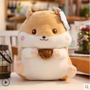 Мягкие игрушки милые кукла хомяк маленький хомяк Детская плюшевая игрушка кукла большой хомяк тканевая кукла