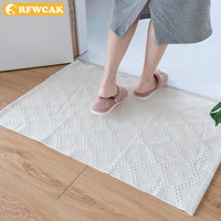 nordic soft white wave cotton carpets for living room bedroom floor door mat simple home carpet area rug mats tapete para sala