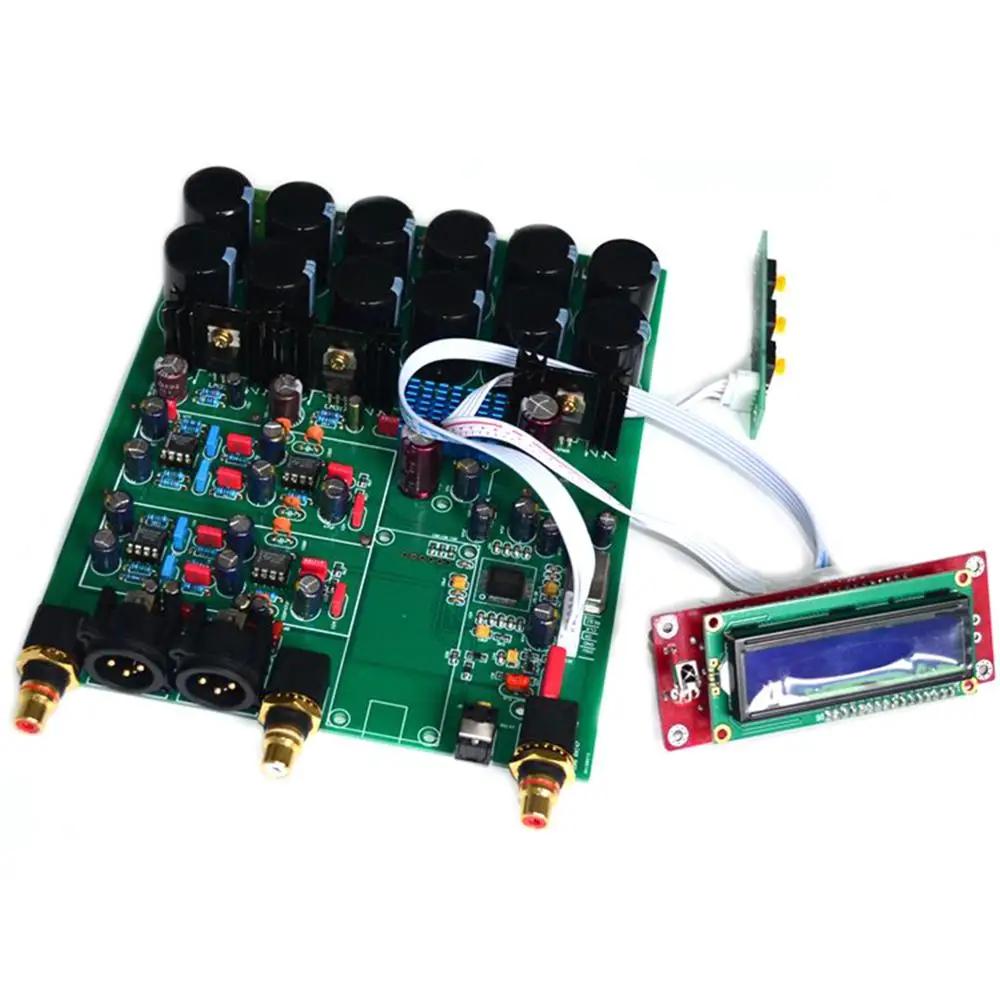 ES9038PRO сбалансированная Плата декодера DAC совместимая с USB картой Amanero
