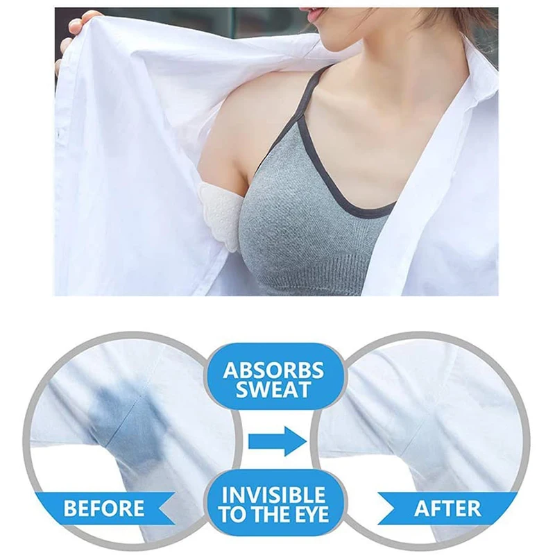 

200pcs Underarm Dress Clothing Armpit Care Sweat Scent Perspiration Dry Pad Shield Absorbing Deodorant Antiperspirant Pads