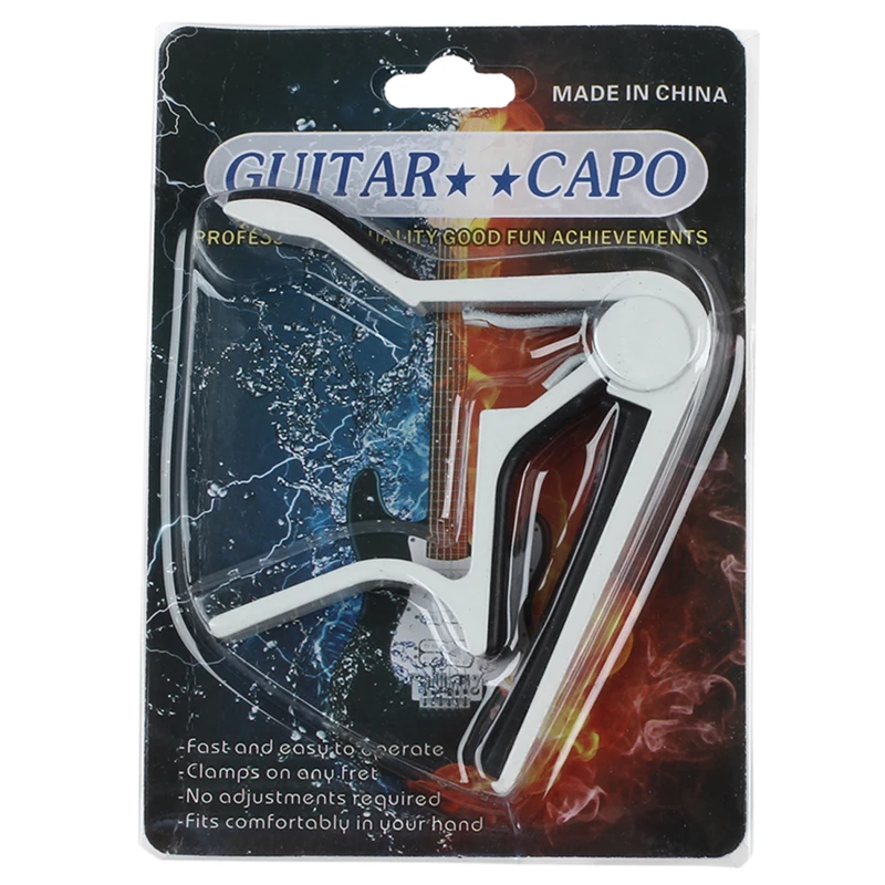 

White-handed Guitar Capo Clip Trigger with Quick Change