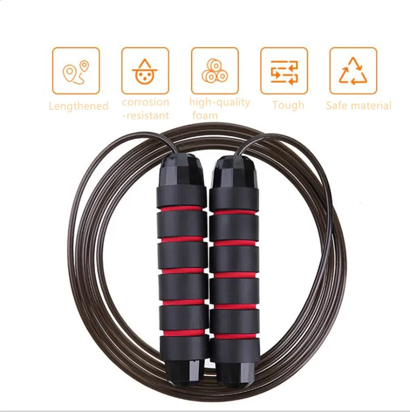 

Jump Rope No Winding Speed Jumping Rope Cable with Ball Bearings Steel Skipping Rope Gym Fitness Home Exercise Slim Body