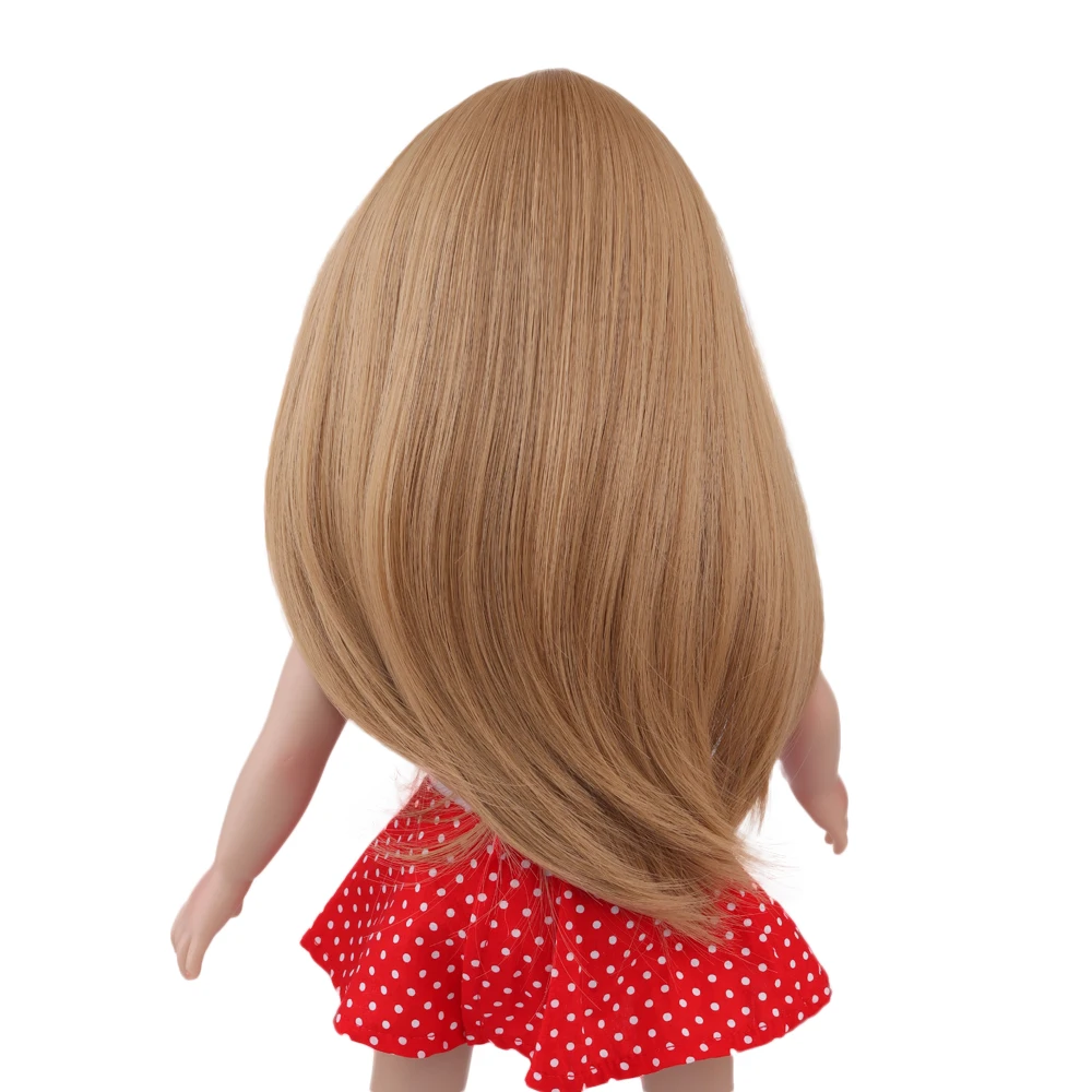 Кукольные парики с волосами 18 дюймов термостойкие длинные прямые Сменные для