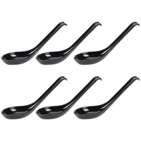 new soup spoons6 pcs japanese style spoons creative rice spoons chinese asian soup spoons with long handle for restaurants