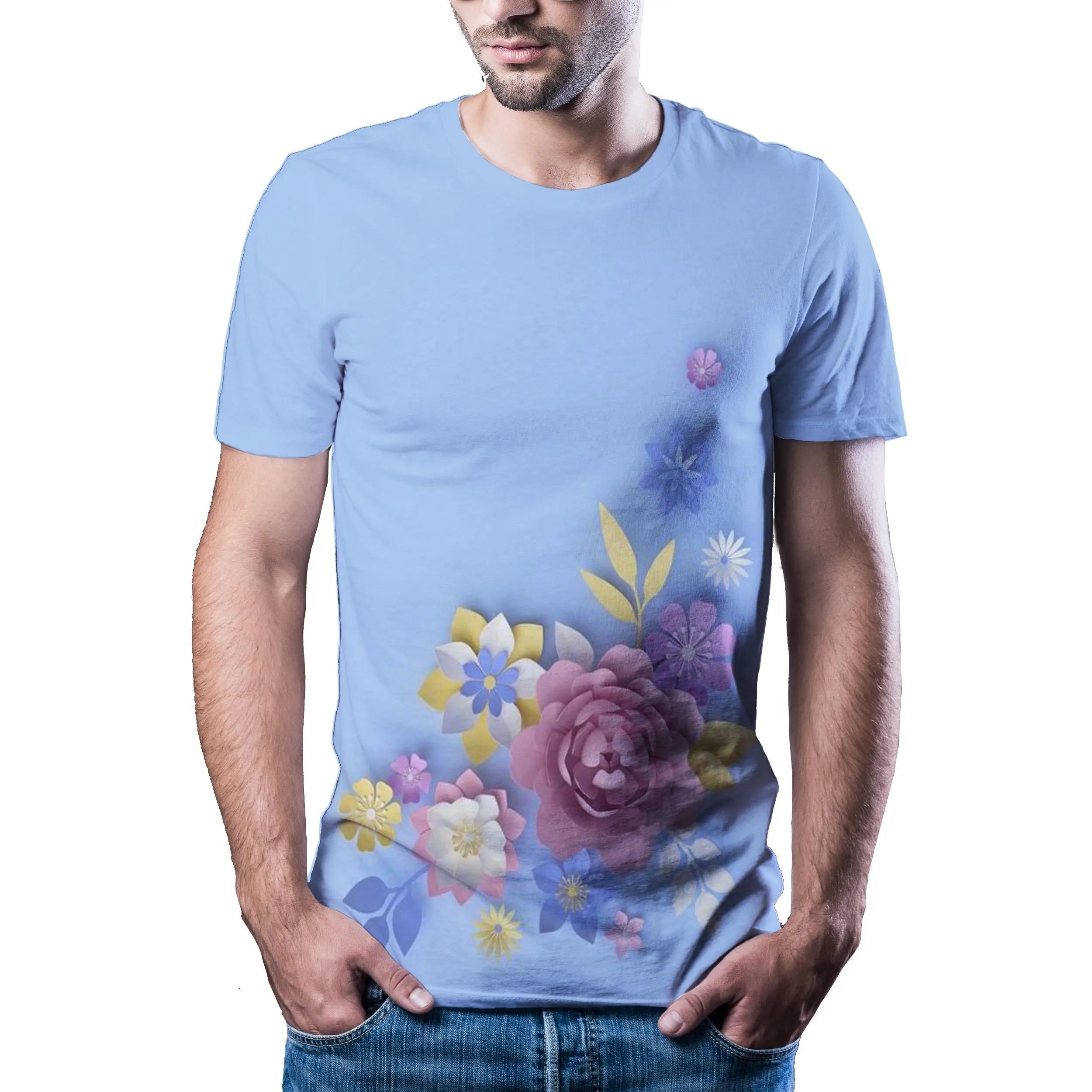 

2020 Hottest Series Printing 3d T-Shirt Round Neck Short Sleeve Women 'S Flower Grass T-Shirt Men 'S Casual T -Shirt Top Xxs 6xl