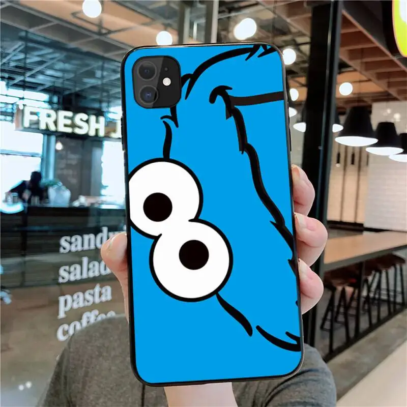 

kaw ELMO Cookie Couple Phone Case for iphone 12 pro max mini 11 pro XS MAX 8 7 6 6S Plus X 5S SE 2020 XR case