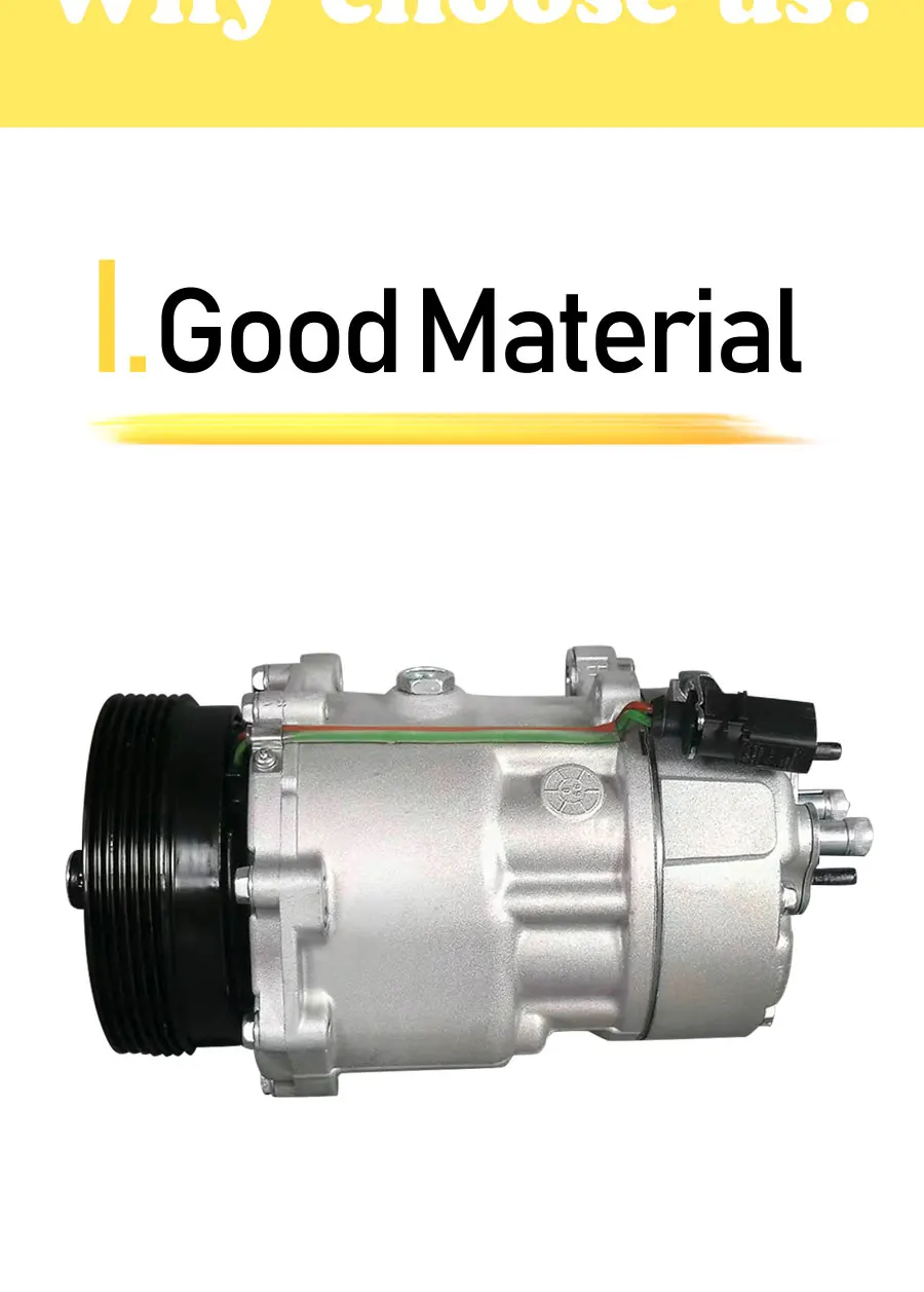 Компрессор кондиционера Sanden sd7v16 для Volkswagen beettas Golf Jettas Bettle A3 1J0820803K 1J0820805 1J0820803L 1J0820803A 1J0820803F