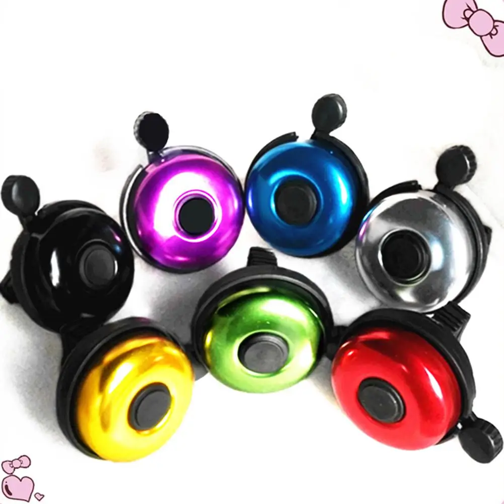 

Bicycle Bell Plastic Handlebar Metal Ring Colorful Sound Alarm Bike Bells Bicycle Accessories