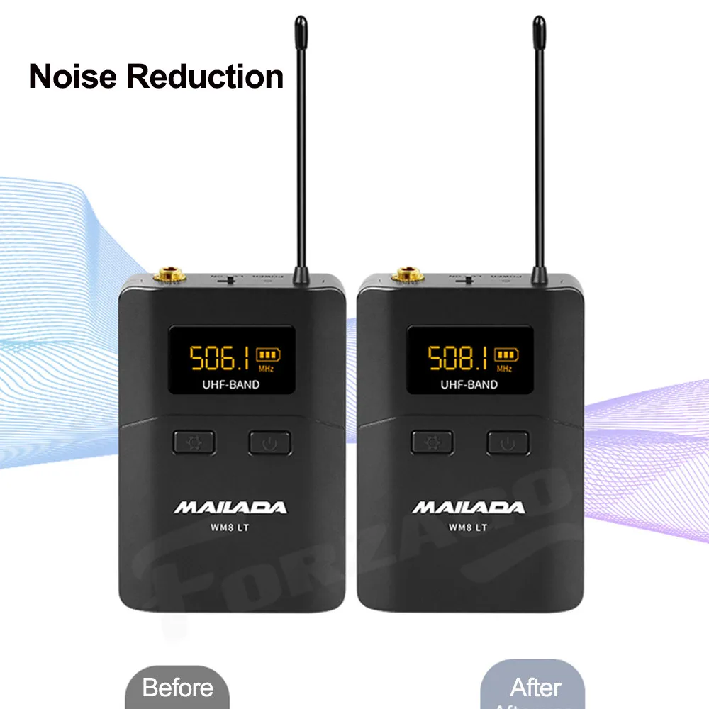 Mailada WM12 Professional Wireless Lavalier Microphone UHF 50m Transmission Lapel For SLR Cameras Phones pk Rode | Электроника