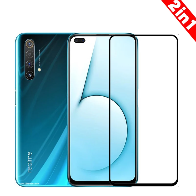 2 шт. защитное закаленное стекло для экрана OPPO Realme X50 HD полное покрытие премиум