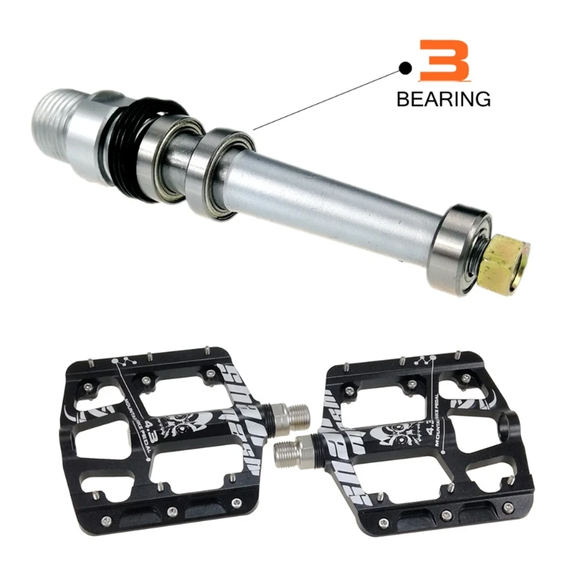 

1 Pair Ultra-light and Ultra-thin 3 Bearings Non-slip Aluminum Alloy Mountain Bike MTB Anodizing Road Bicycle Pedals