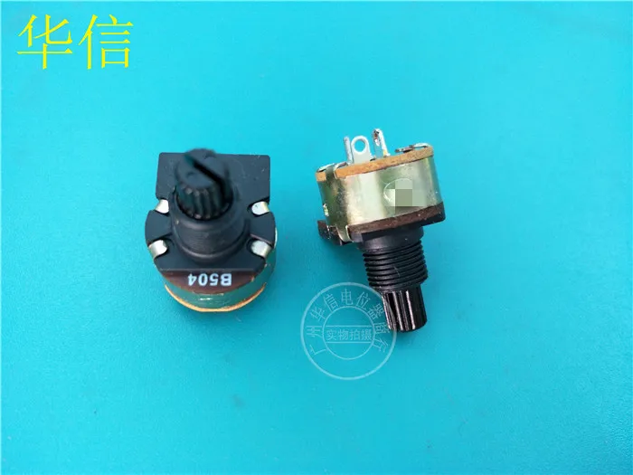 9 шт. для HT 149-тип одинарный потенциометр B500K/изогнутые ножки/черная длина ручки 15