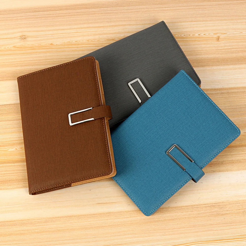 

A5 Memo PU Leather Notebook Notepads Schedule Checklist for Home School Office(Blue 100 Pages)
