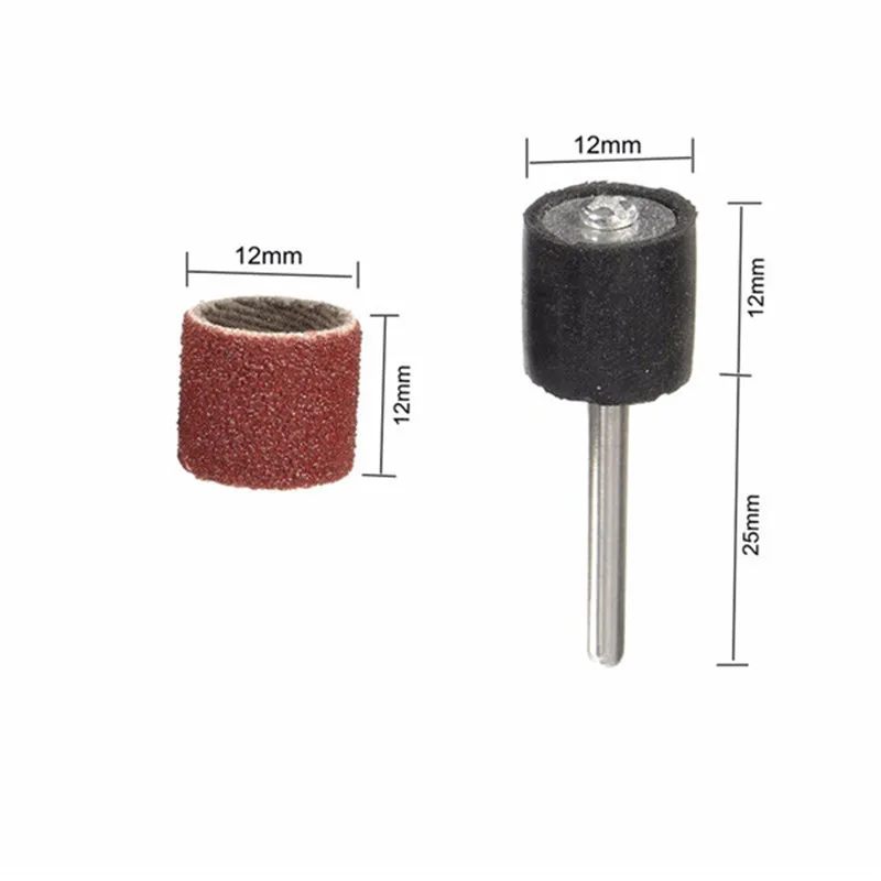 Шлифовальный барабан 5/2 шт./комплект 50 шт. 1/2 дюйма шлифование ленты и 2 резиновых