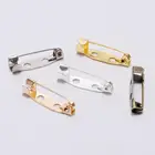 Металлическая застежка для броши с металлическим покрытием, пустая булавка-основа для украшений сделай сам, аксессуары для изготовления ювелирных изделий, 50 шт.лот, 15-40 мм