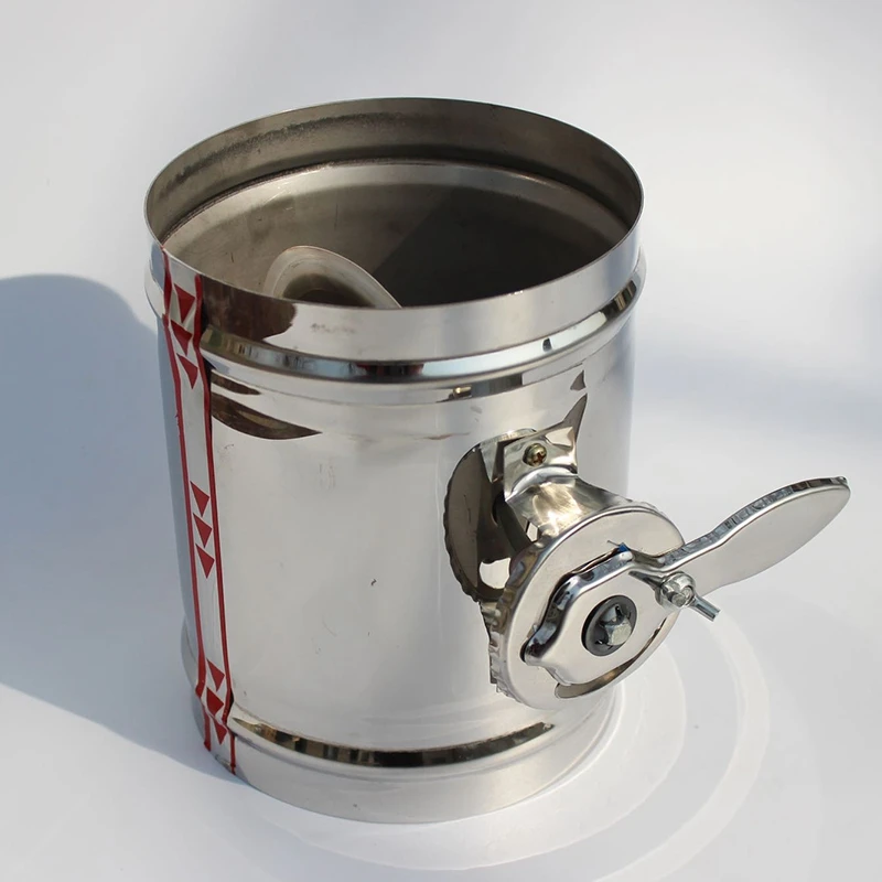 Ручной демпфер из нержавеющей стали 125 мм регулятор объема воздуха ручной