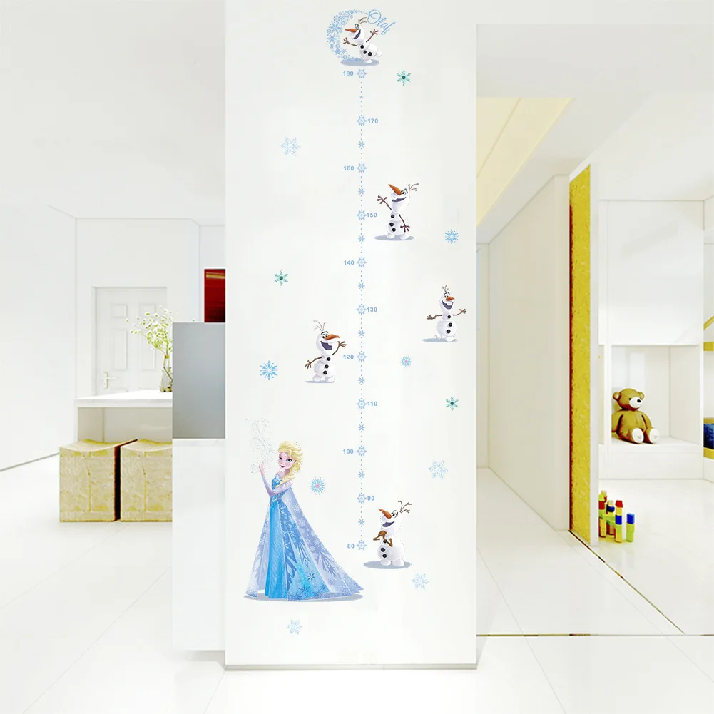 

Authentic Disney Card Cartoon Anime Frozen Height Stickers Living Room Background Bedroom Decoration Wall Stickers