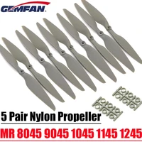 5pair gemfan mr8045 mr9045 mr1045 mr1055 mr1145 mr1245 nylon propeller props four axis multi rc airplane cwccw propellers