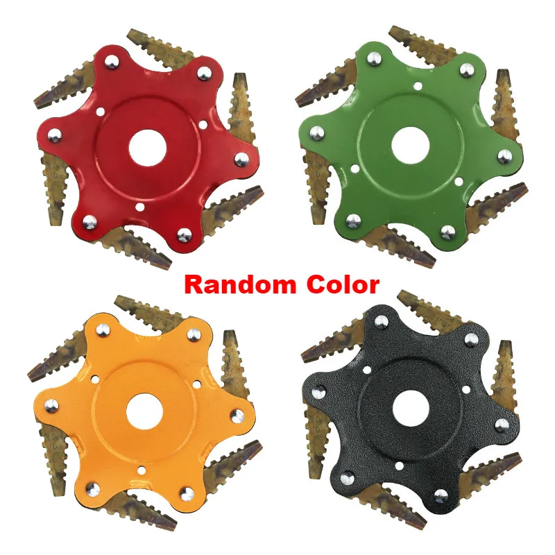 Металлические лезвия для триммера насадка стрижки травы и газона с 6 зубцами 65Mn |