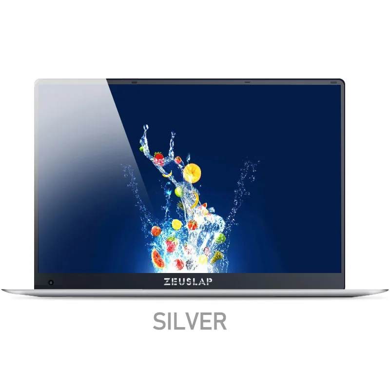 ZEUSLAP-X5, 15,6 дюймов, 1920X1080 P, 6 ГБ ОЗУ+ 128 Гб SSD, система Windows 10, ультратонкий четырехъядерный ноутбук с быстрой загрузкой, нетбук - Цвет: Серебристый